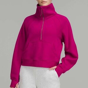 Lululemon Oversized Half-Zip Scuba XS/S Ripened Raspberry